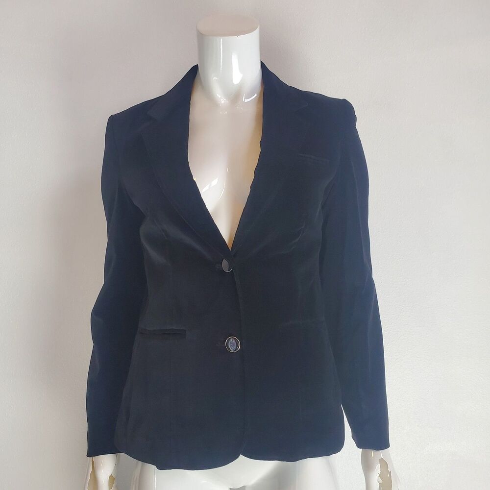 Vintage 80's Collections Black Velvet Blazer